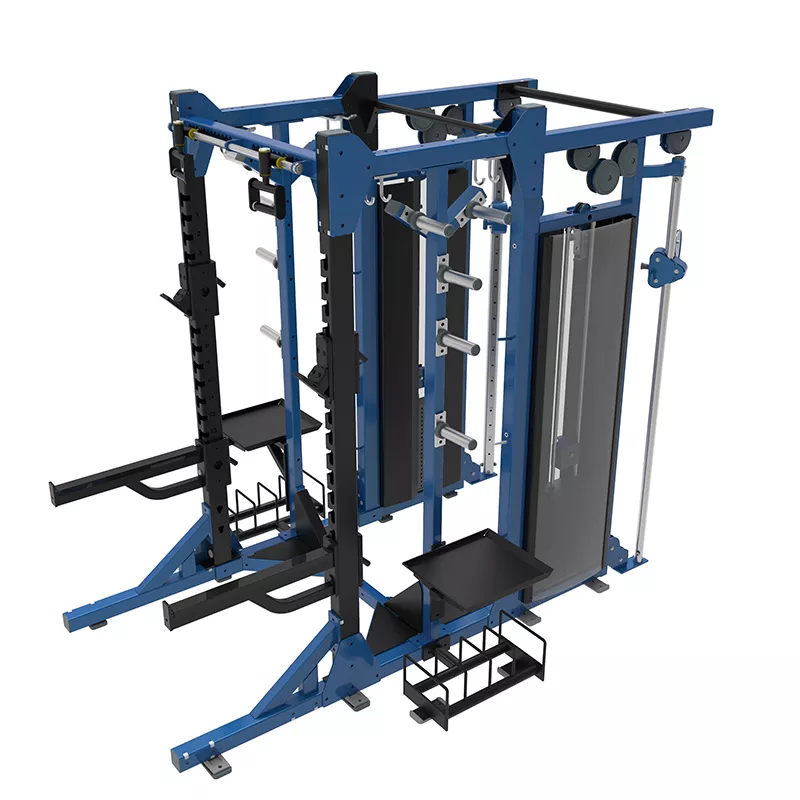 ROSEN Fitness Multi Function Trainer+Half Cage Squat Rack for Gym Center