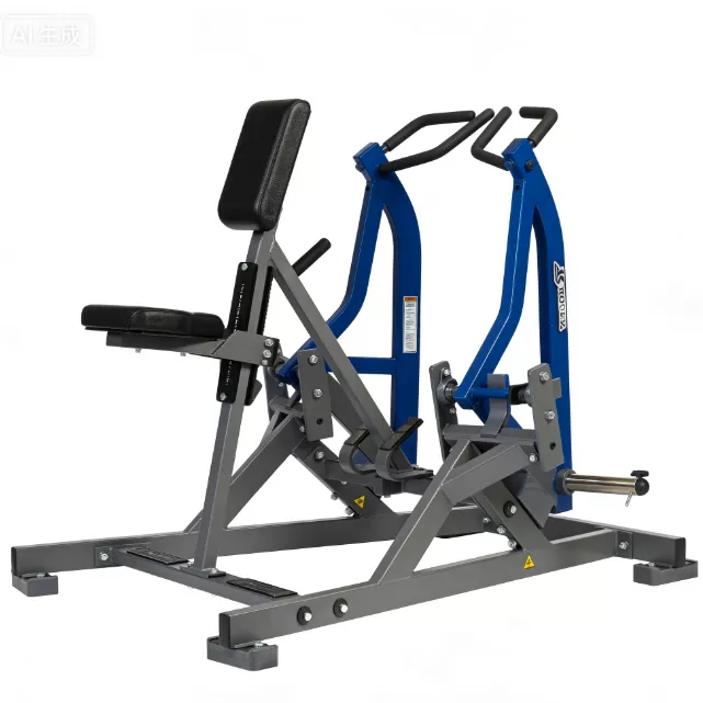 High Quality Strength Training Iso-lateral Row Plate Loaded Hammer Replica Bodybuilding 3mm thickness Tube Rosen Fitness
